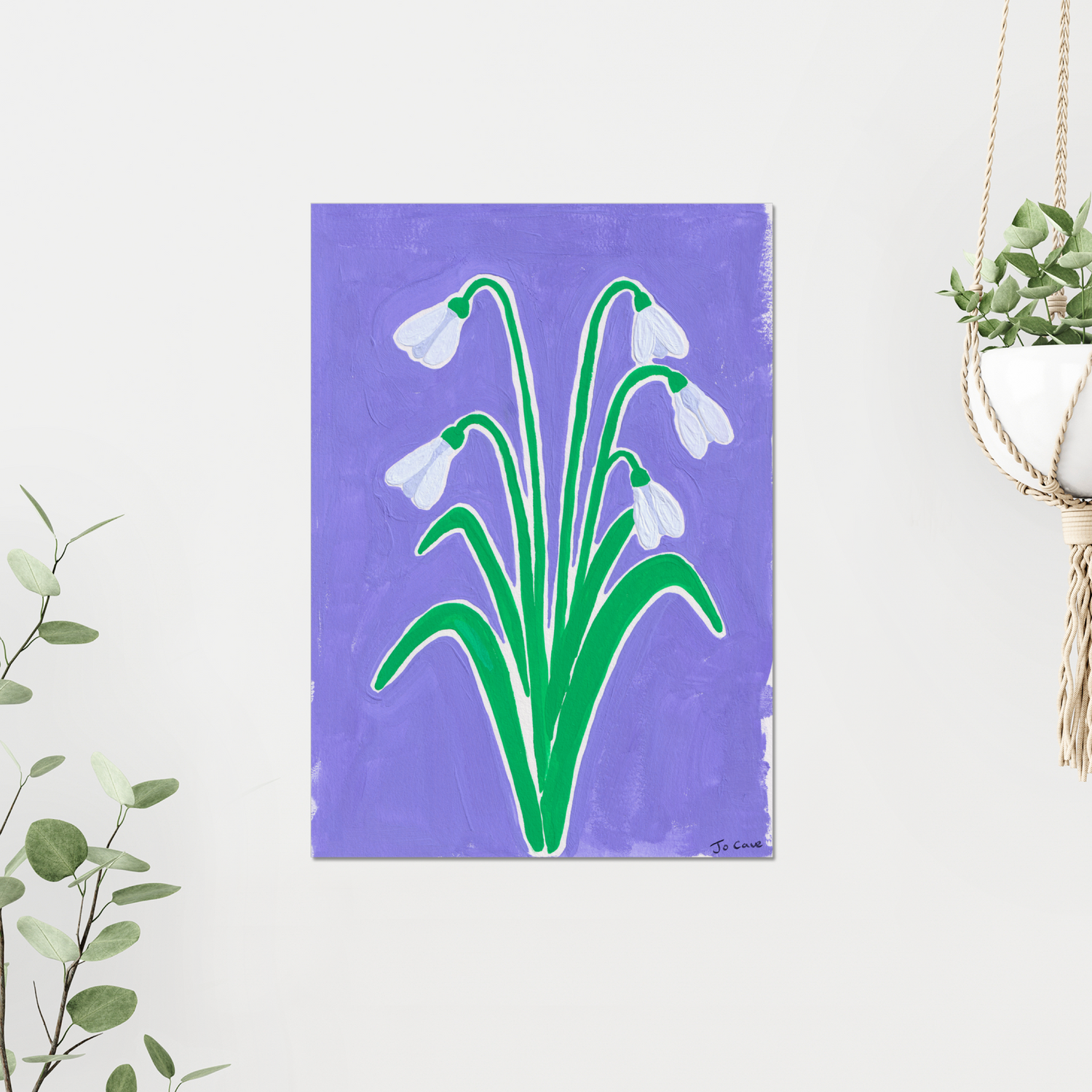 Birth month flower art prints